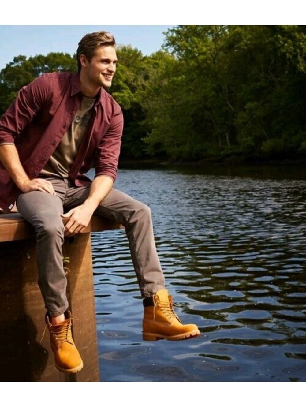 Timberland Classic 6-Inch Waterproof Boots Nubuck Wheat Mens 11.5 Original Work